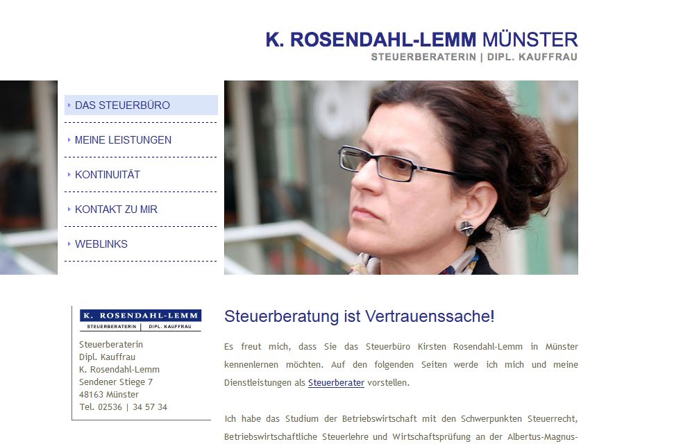 Rosendahl-Lemm - Ihre Steuerberatungskanzlei in Münster